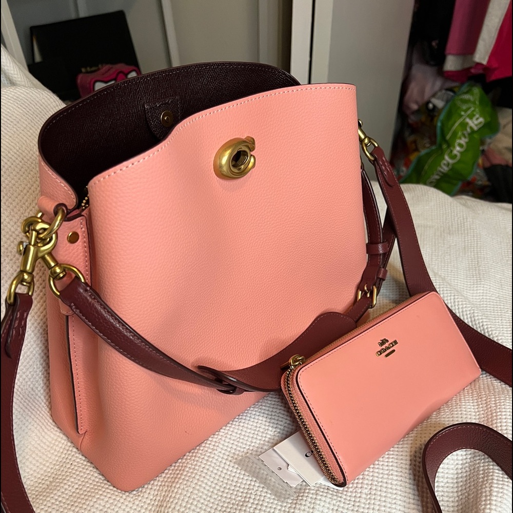 Coach bucket bag bundle
